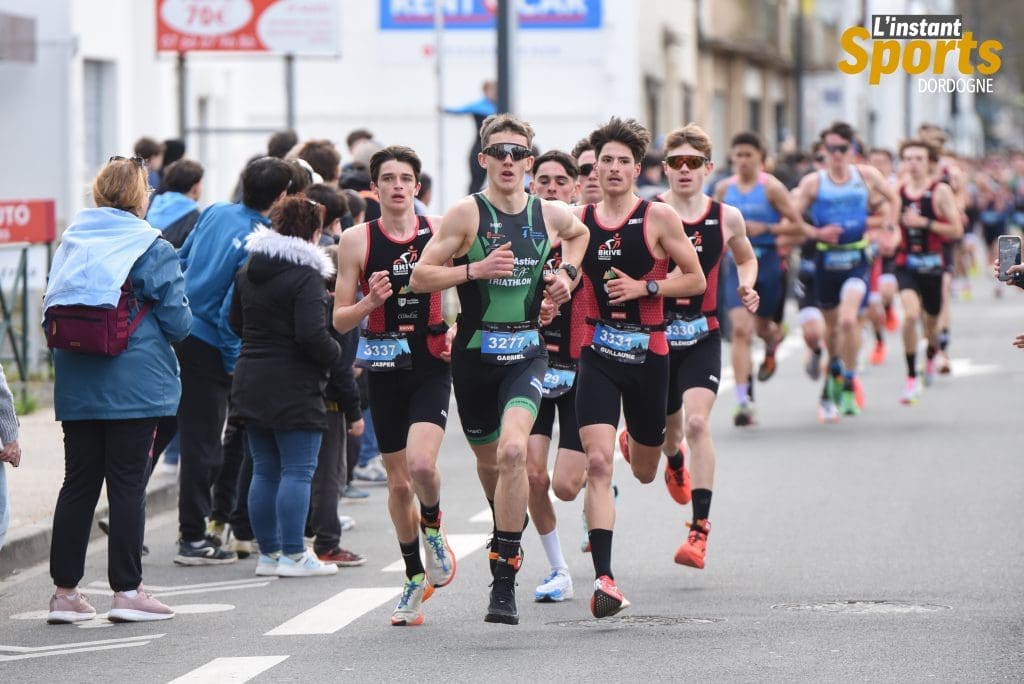 gabriel nermond lors du duathlon de périgueux